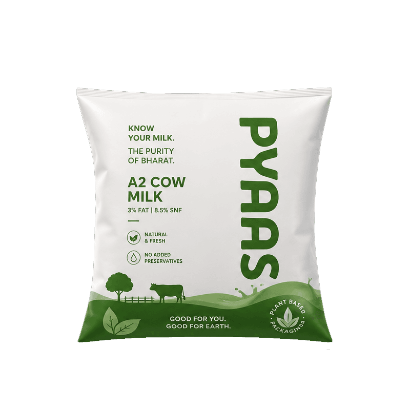 Premium Cow Milk 450 ml Polypack front